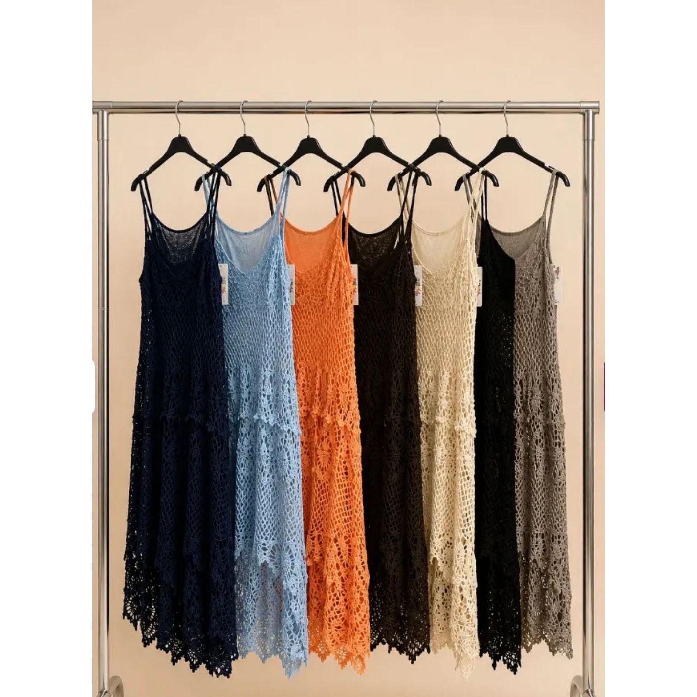 Strappy Crochet Dress