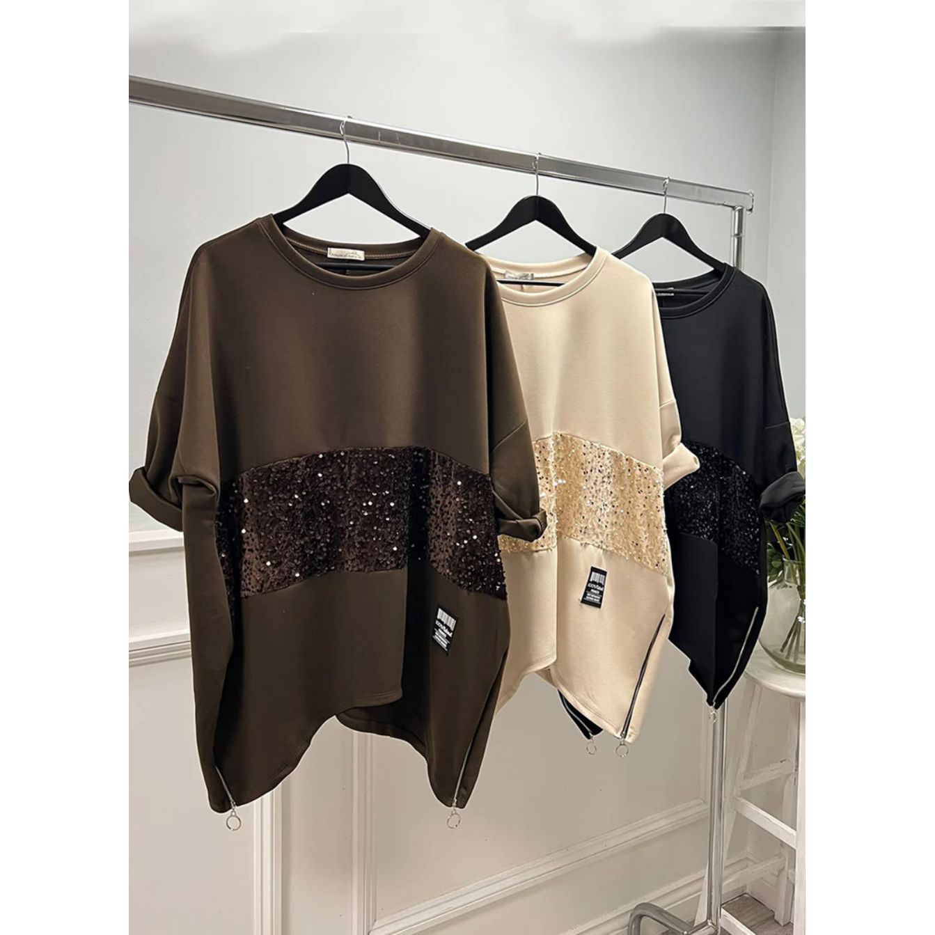 The Saskia Sequin Top