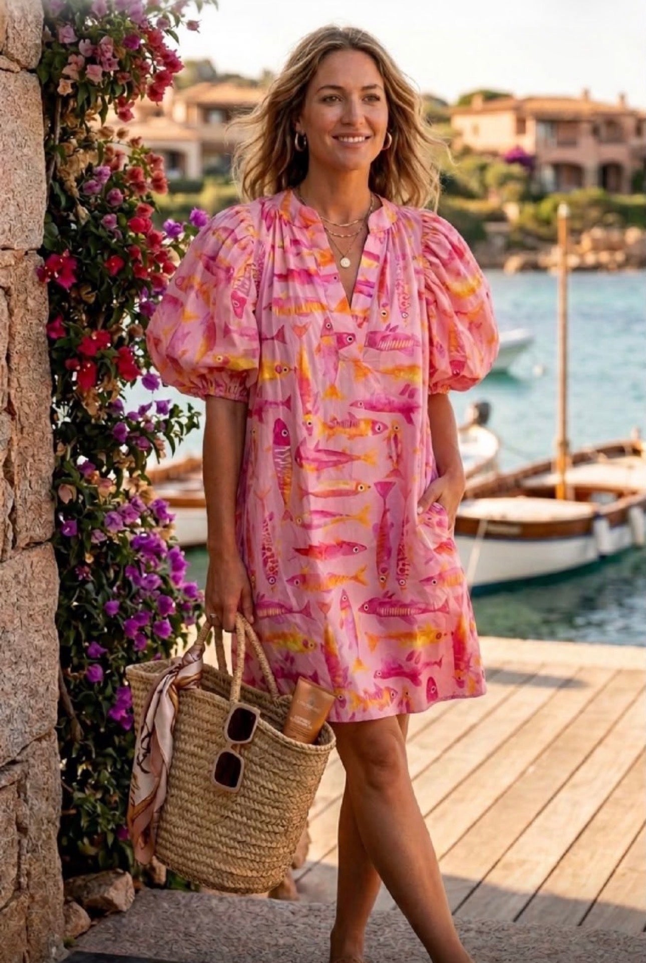 Pink Fish Dress