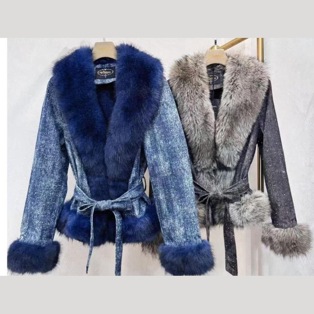 Chantal Faux Fur Collar Jacket