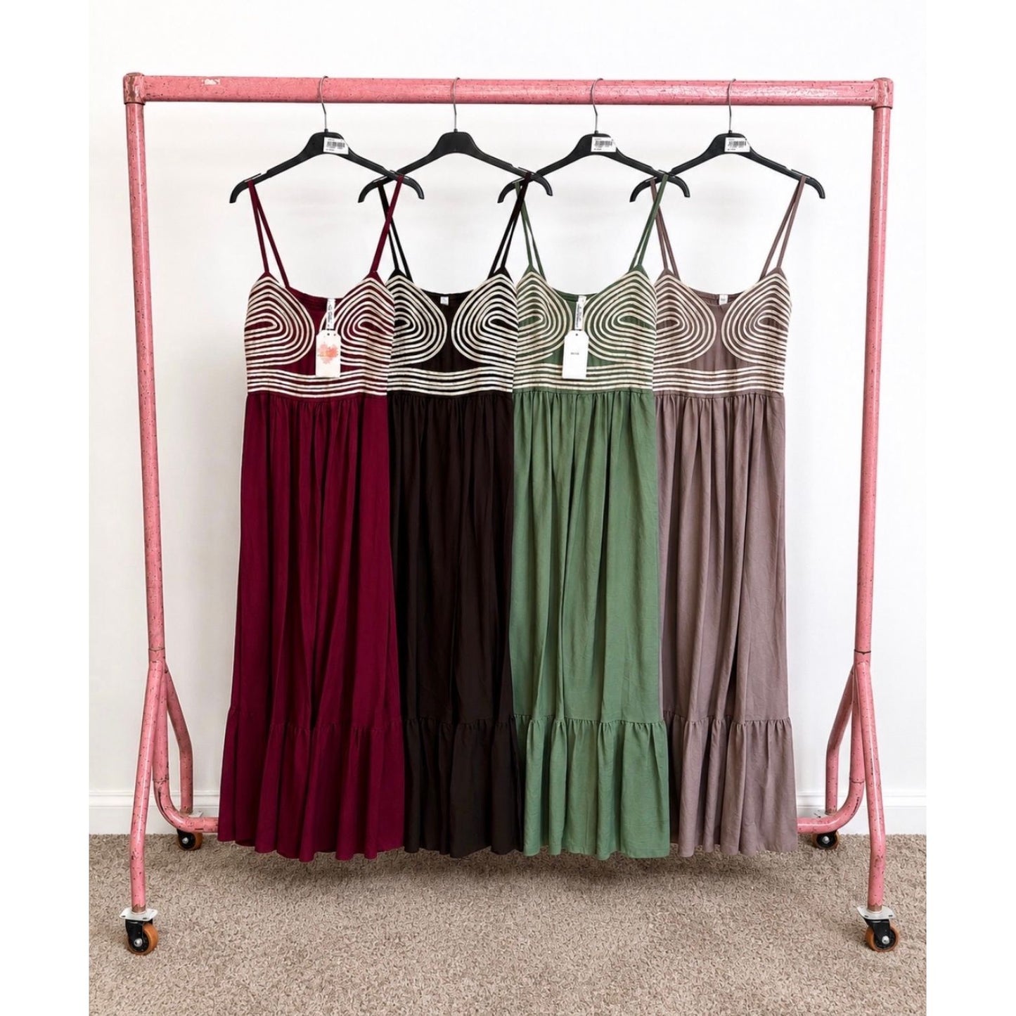 Spiral Detail Maxi Dress