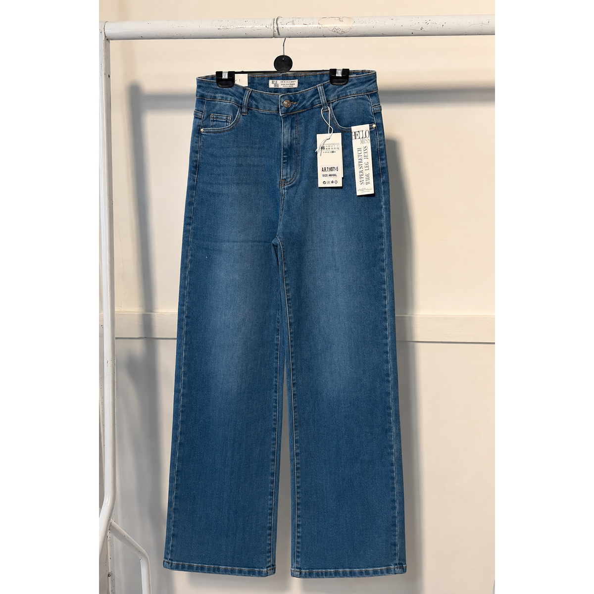 Stretch Wide Leg Jeans – Up to a UK Size 20