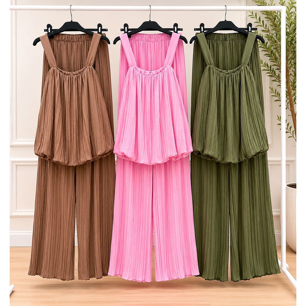 Pleated Trouser Co-Ord Set
