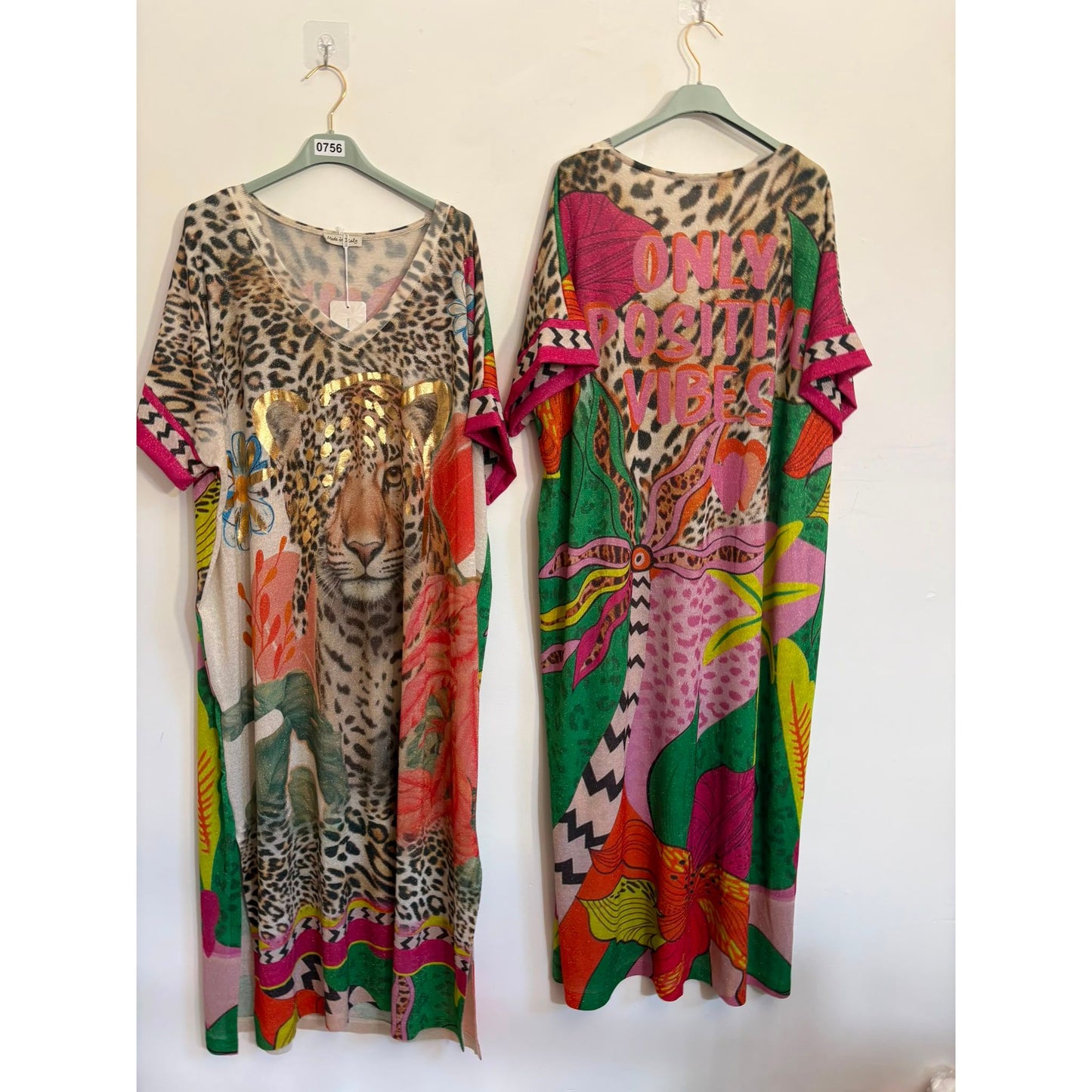 Positive Vibes Leopard Print Dress – £30