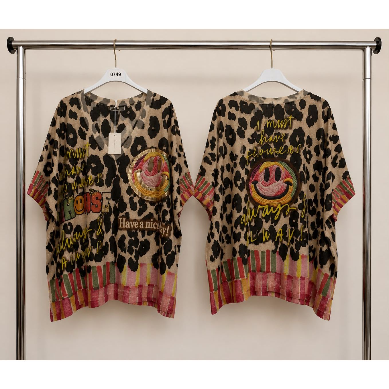 Happy Vibes Lurex Shimmer Top