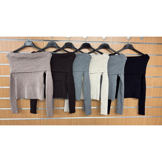 The Sienna Off-Shoulder Knit Top