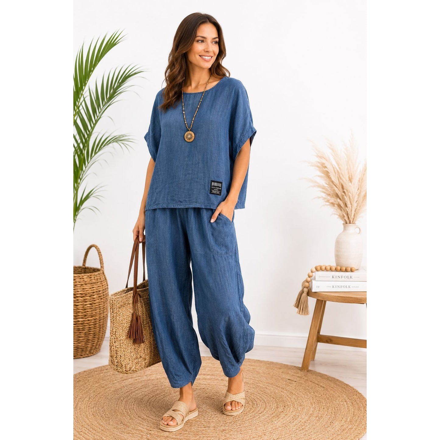 Denim Blue Harem Set – Light & Dark Wash