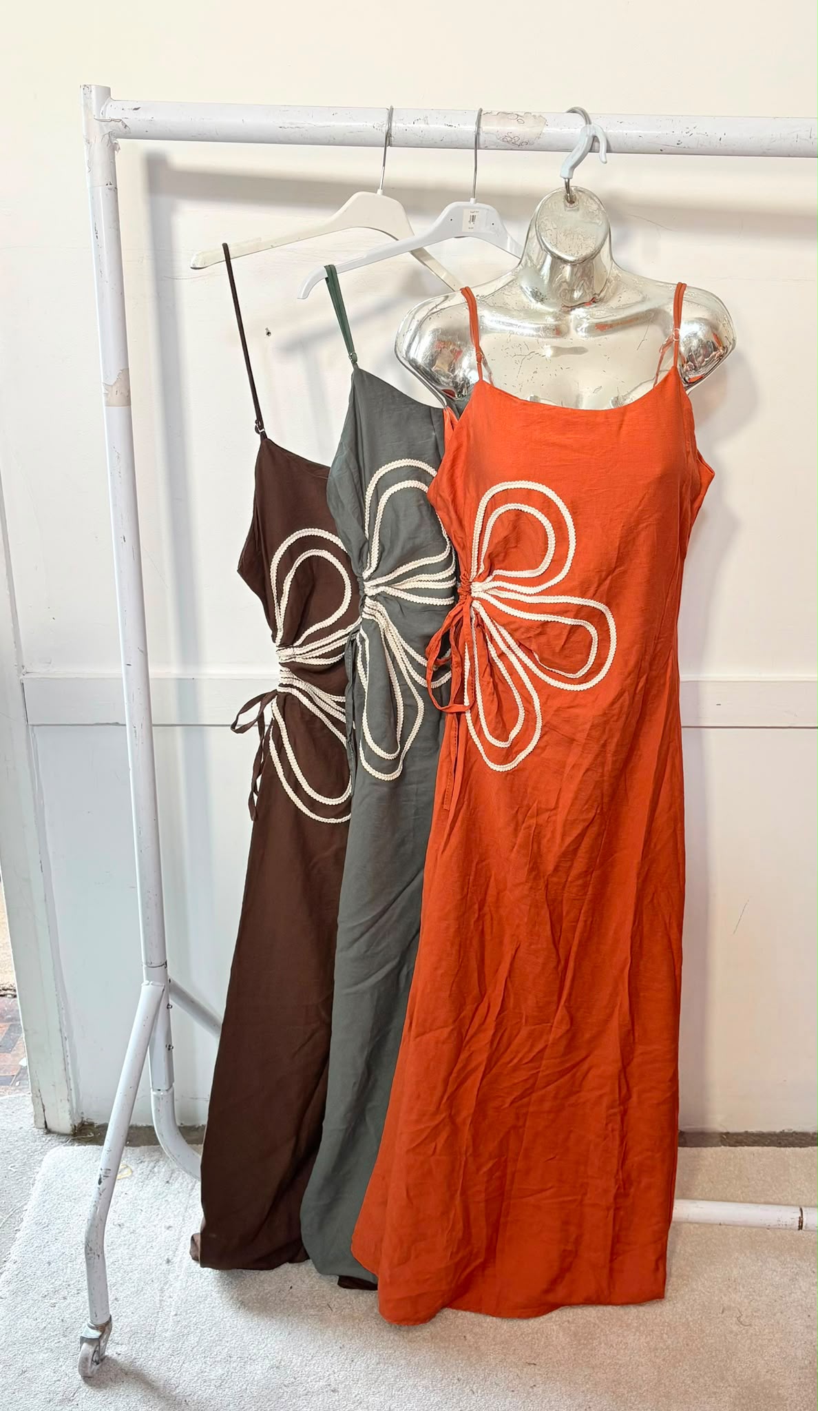 Floral Cut-Out Maxi Dress