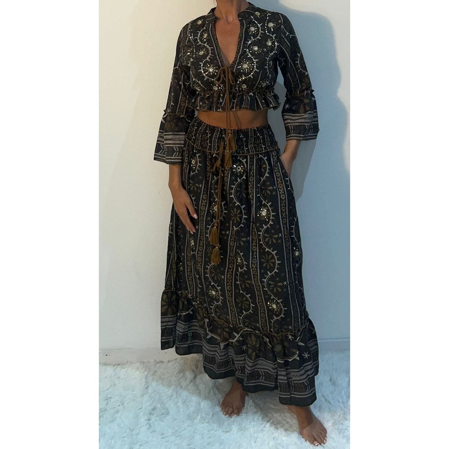 Santorini Skirt Set