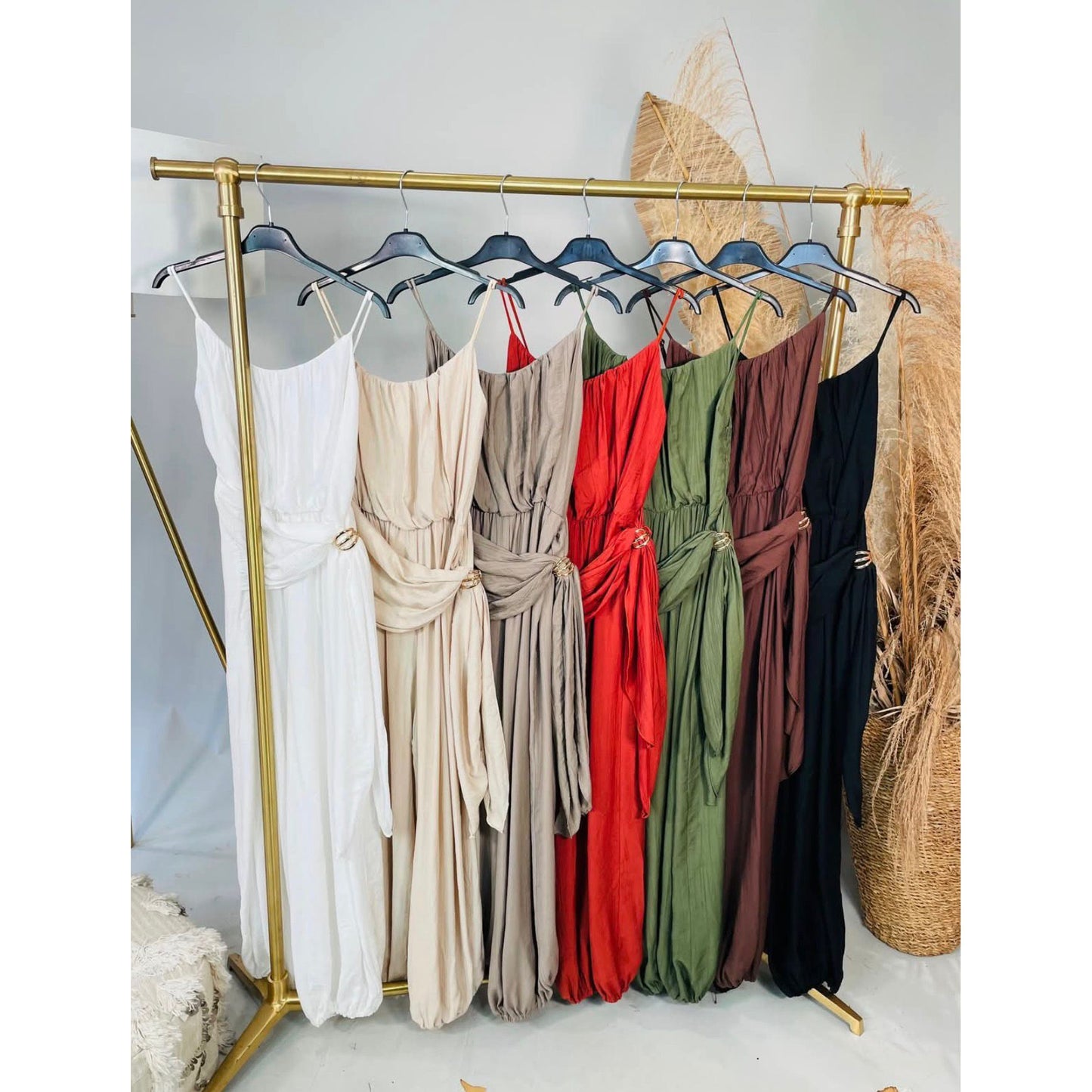 Draped Ring Detail Harem Jumpsuit – £27