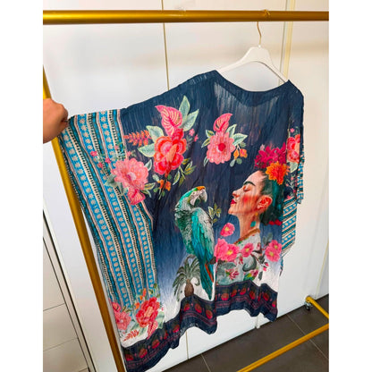 Tropical Parrot Print Kaftan - £30