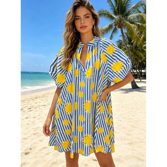 Sunshine Stripe Smock Dress