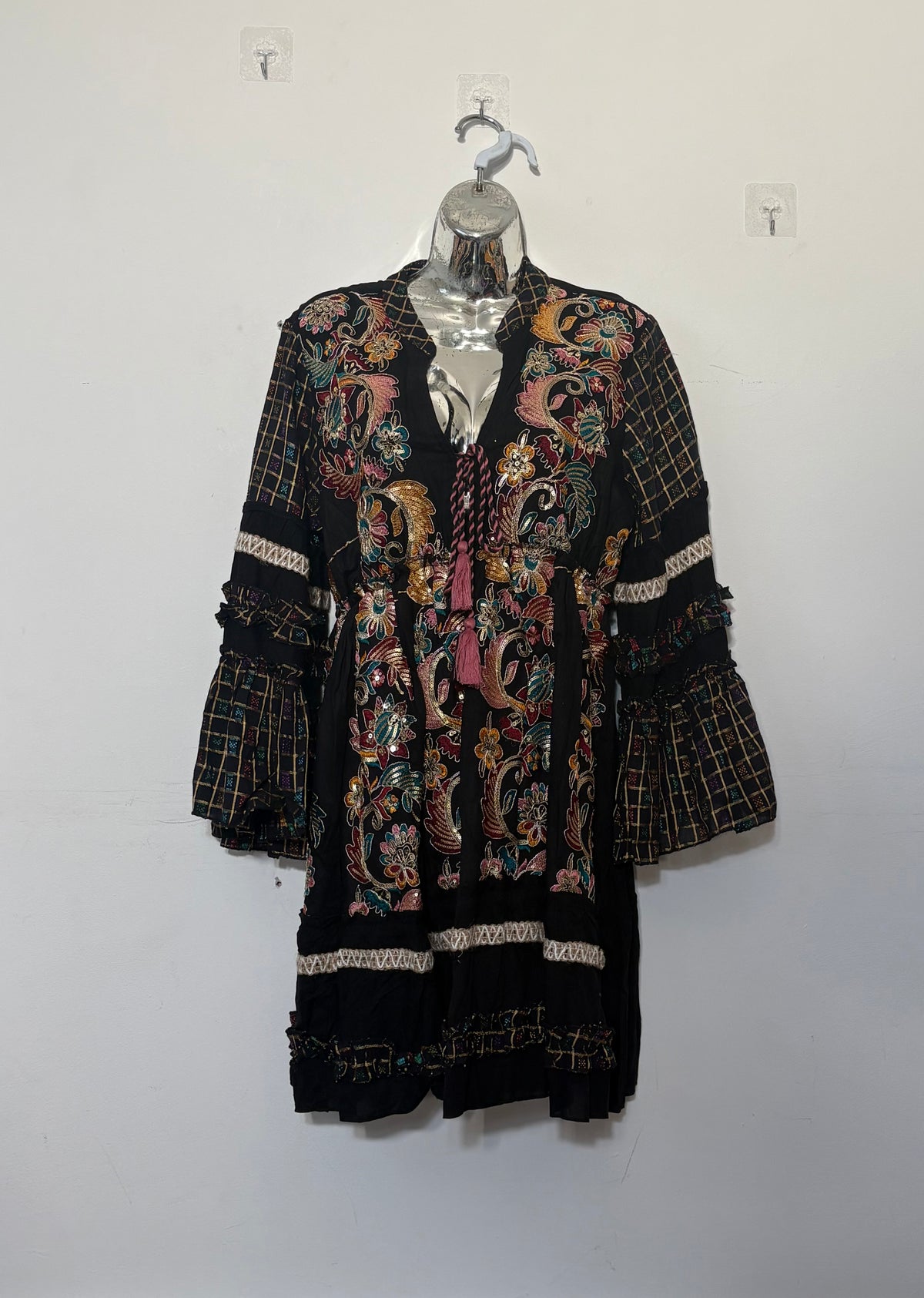 Embellished Boho Tassel Dress
