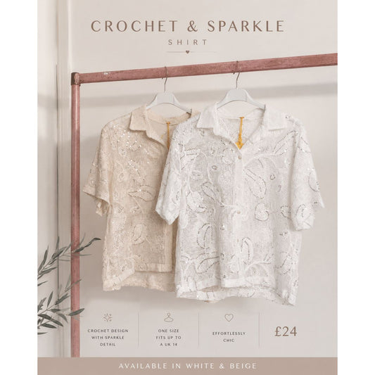 Crochet & Sparkle Shirt