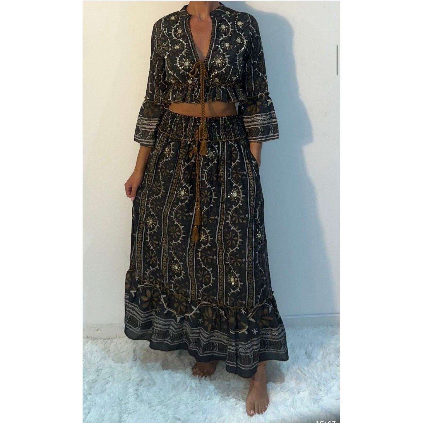 Santorini Skirt Set