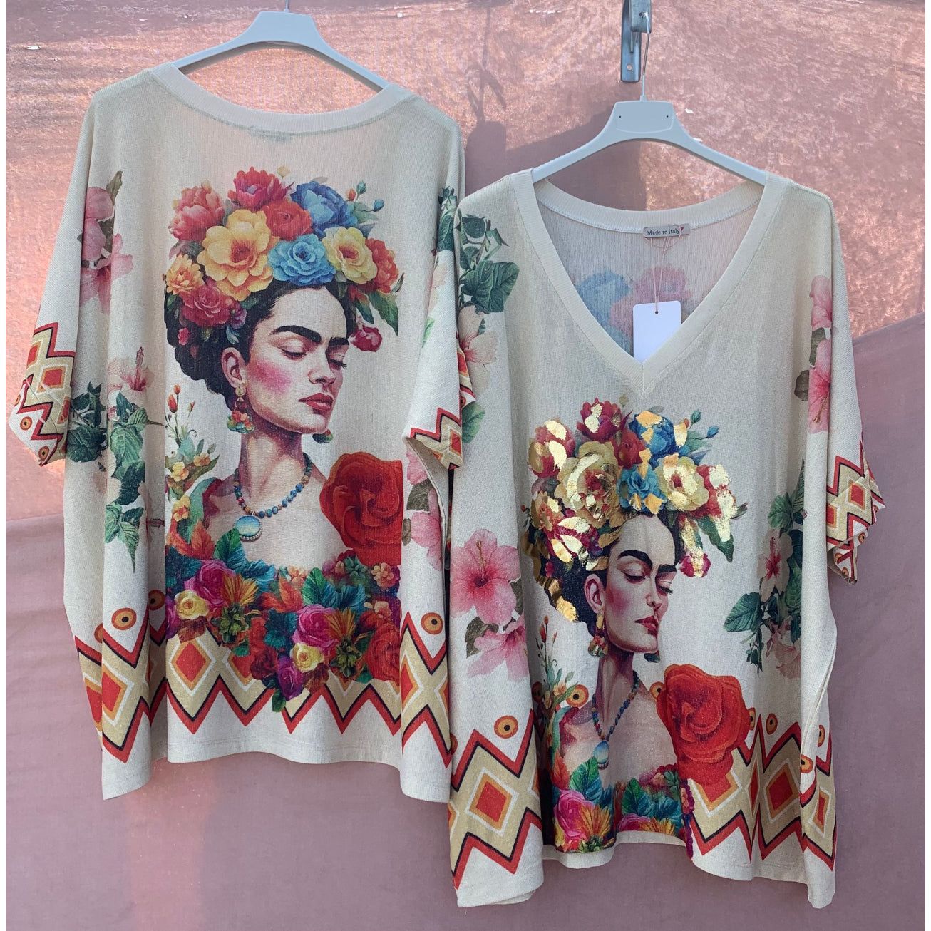 Frida Bloom Shimmer Top