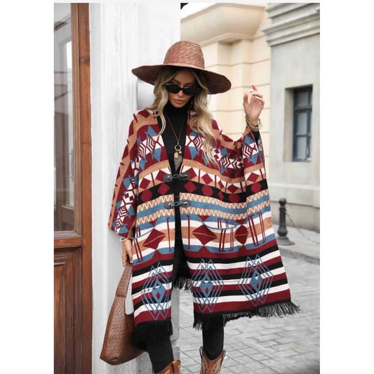 Mexicana Luxe Poncho Coat – Premium Quality