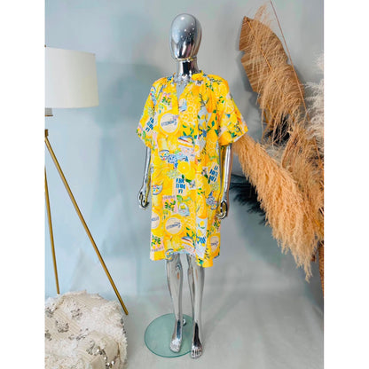 Limoncello Puff Arm Dress – £30