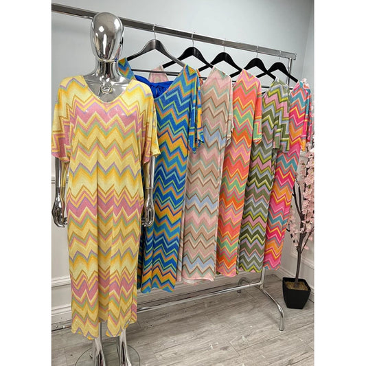 The Sorrento Chevron Maxi Dress