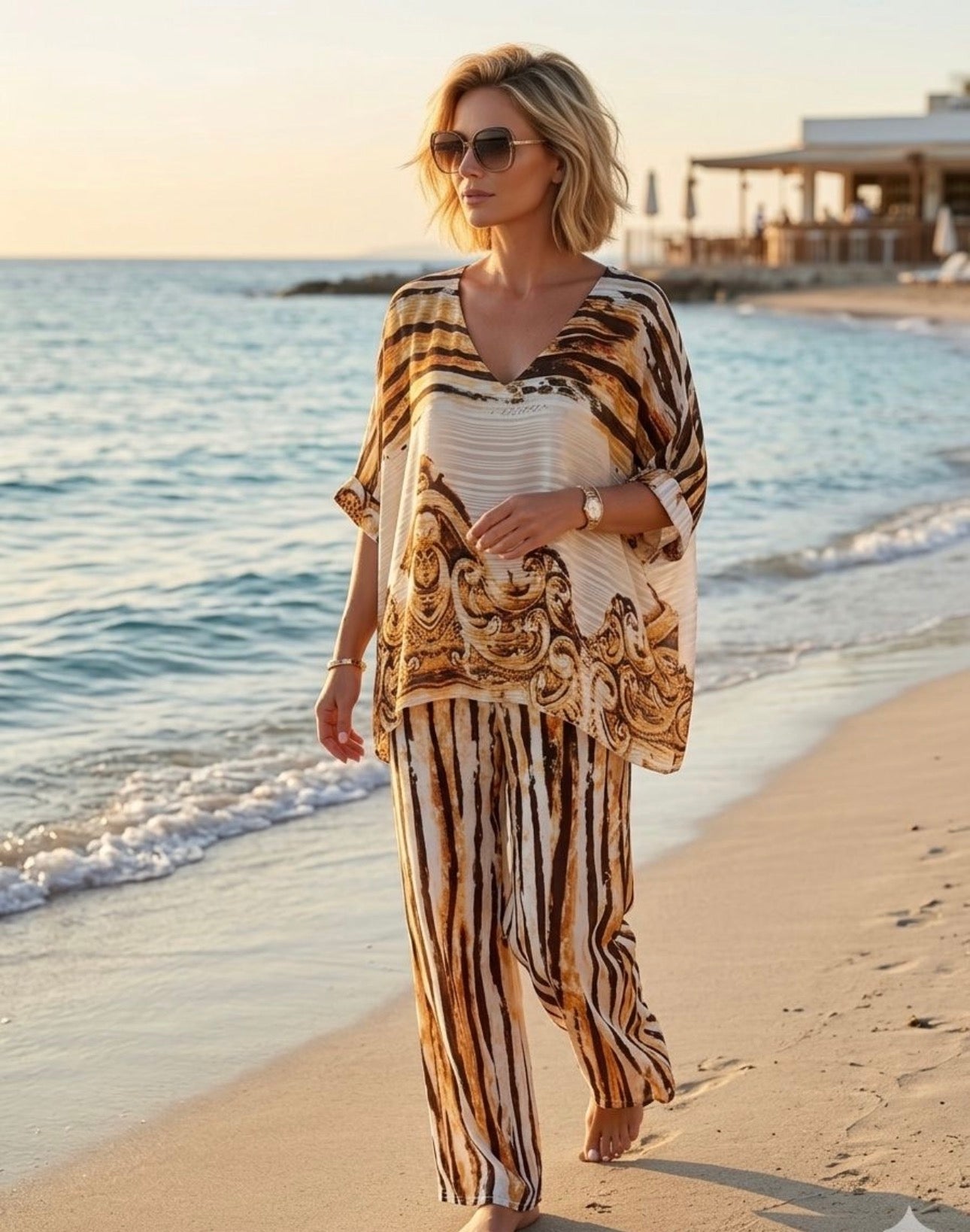 Baroque Animal Print Trouser Suit – Sale £35