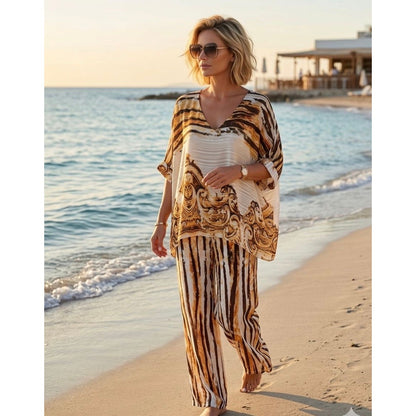 Baroque Animal Print Trouser Suit – Sale £30