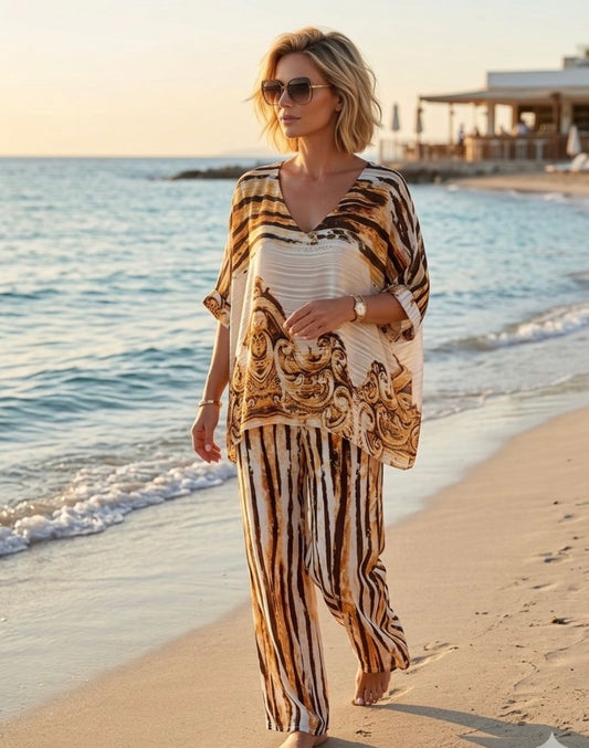 Baroque Animal Print Trouser Suit – Sale £35