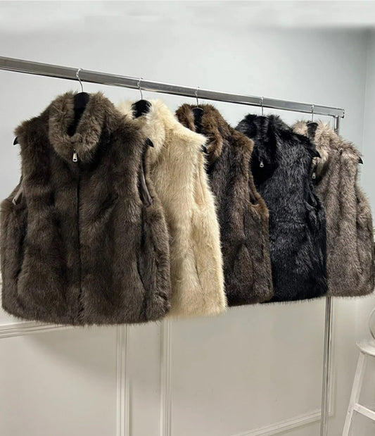 Faye Faux Fur Gilet