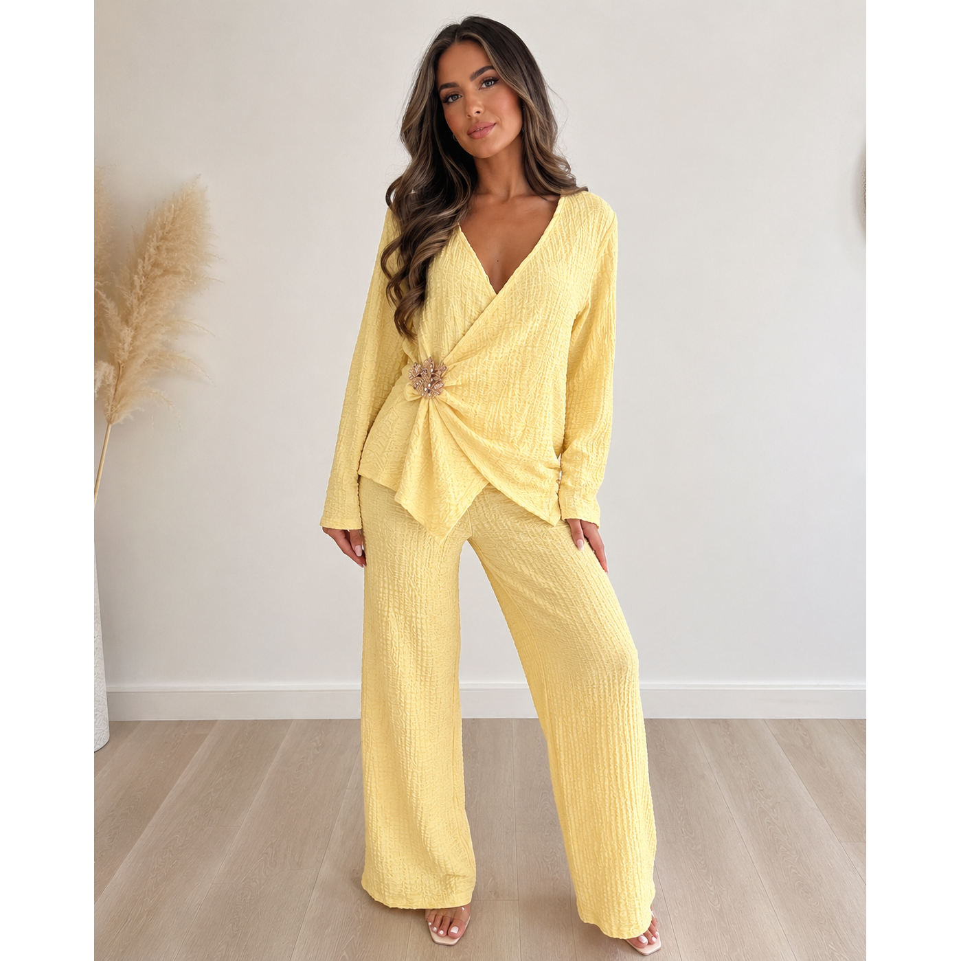 Stretchy Gold Buckle Loungewear