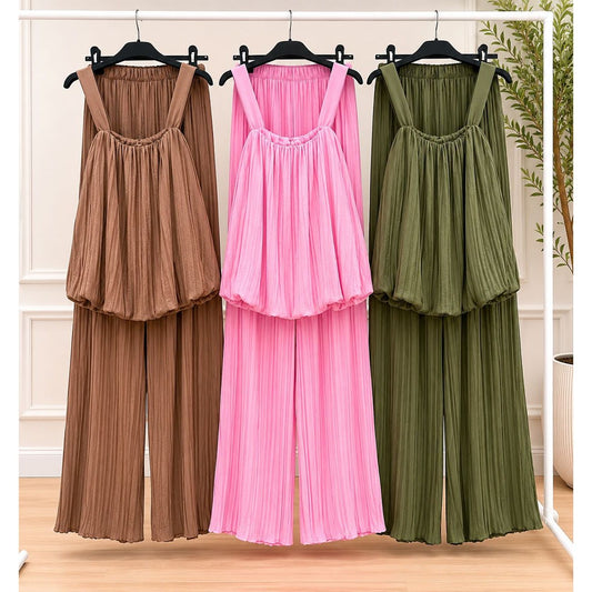 Pleated Trouser Co-Ord Set