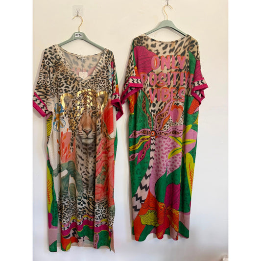 Positive Vibes Leopard Print Dress – £30