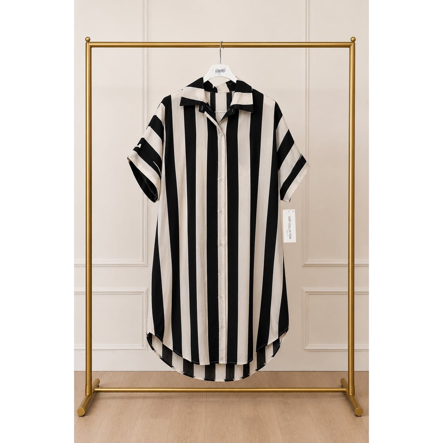 Striped Shirt Dress